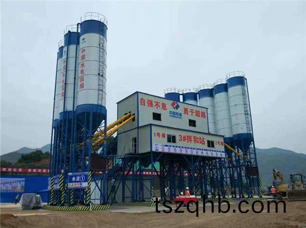 中國(guo)電(dian)建(jian)雙(shuang)線(xian)混(hun)凝土(tu)攪(jiao)拌(ban)站(zhan)hzs120