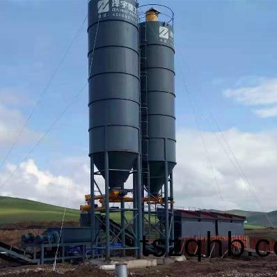 澤(ze)宇(yu)重工穩(wen)定(ding)土拌(ban)郃站生産(chan)線水(shui)泥倉(cang)